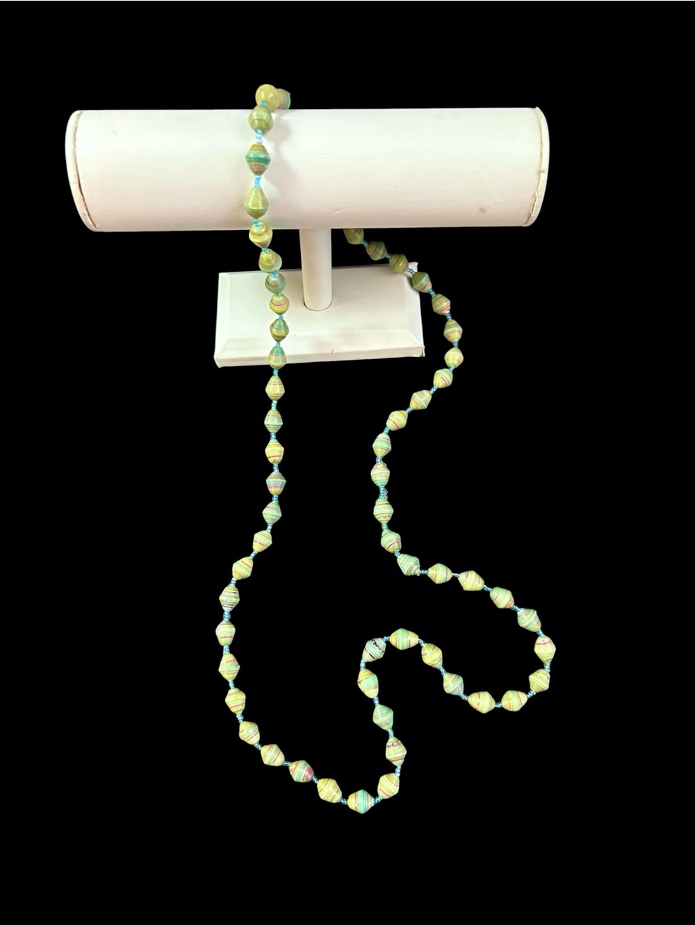 Handmade Paper Bead Necklace